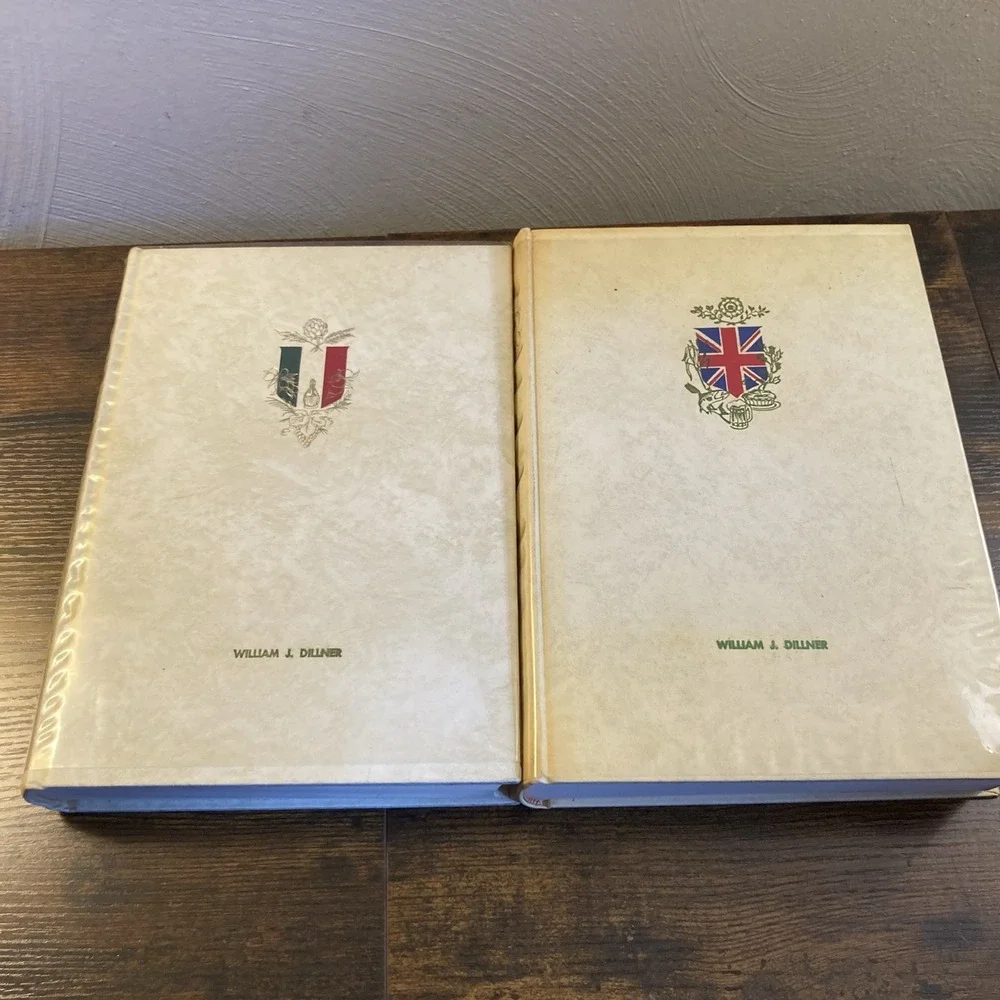 Vintage Epicurean Gourmet Tour Italy France 2 Book Lot‎ Set Samuel Chamberlain